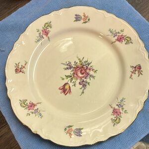 Partial Set of Antique Homer Laughlin/Household Institute Priscilla plates gravy